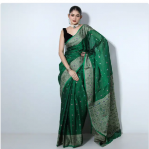 Green Cotton Saree